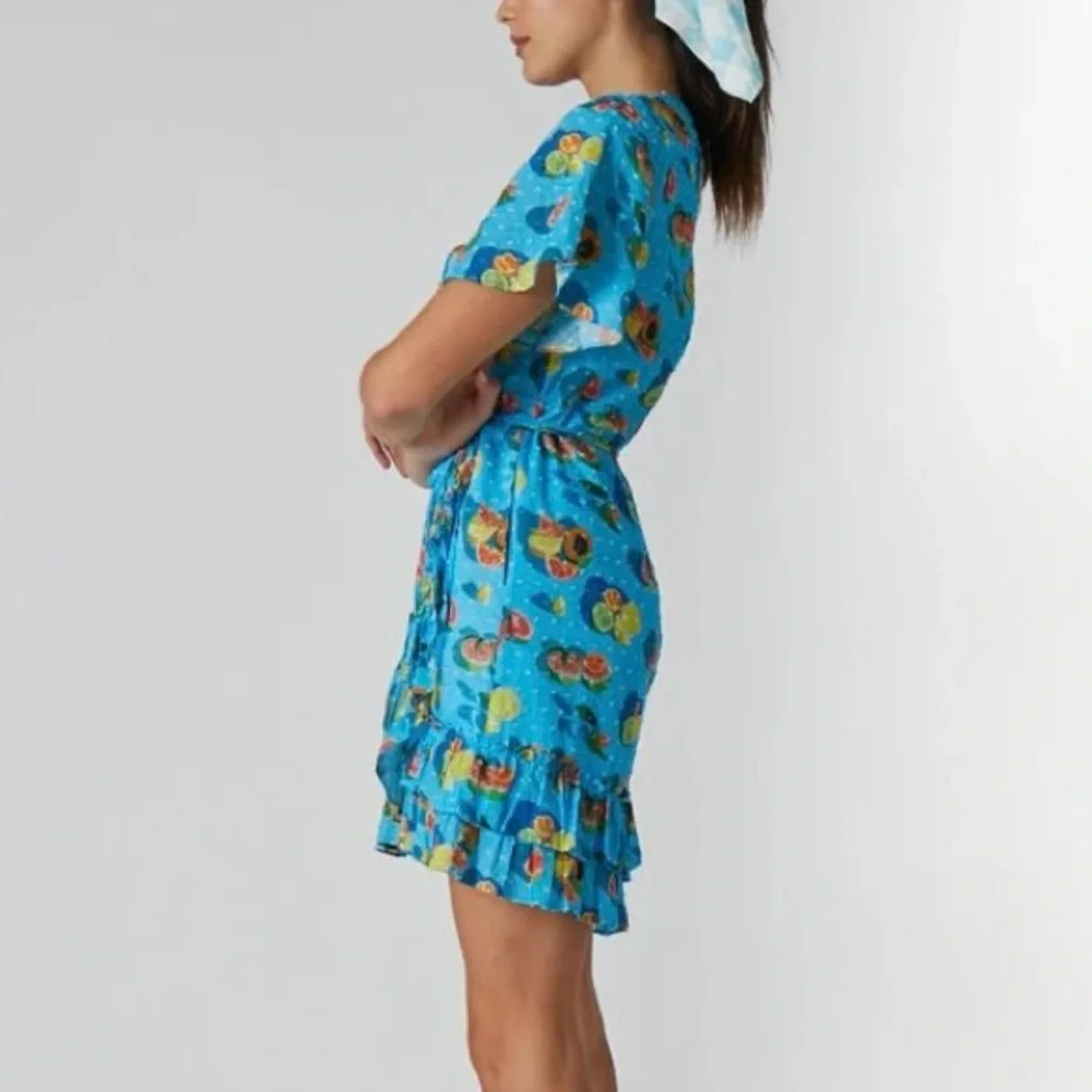 Rachel Antonoff citrus print wrap dress - Picture 3 of 11